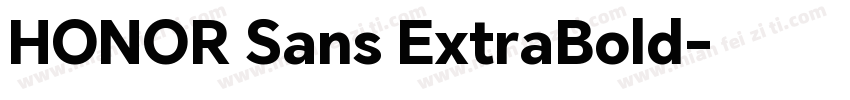 HONOR Sans ExtraBold字体转换